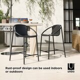 Umbra Črn plastičen barski stol 90 cm Ringo – | Shoptok.si