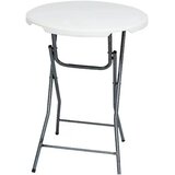 Mks Okrugli barski sto Garden, 80 cm, Prenosivi, Beli | Eponuda.com