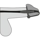 Penis Plug - silikonski obroček z uretralnim stožcem (vijolično-srebrni) | Shoptok.si