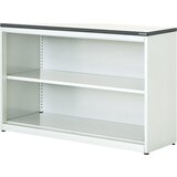 mauser Kombinirani regal, VxŠxG 830 x 1200 x 432 mm, plošča iz umetne mase, 1 polica, čista bela / bela | Shoptok.si