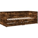  The Living Store Dnevna postelja s predali dimljeni hrast 90x190 cm inž. les - Dnevna Postelja, (21499867) | Shoptok.si