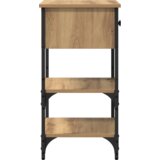 vidaXL nočne omarice 2 kosa Umetniški hrast 34x36x70 cm Obdelano leseno | Shoptok.si