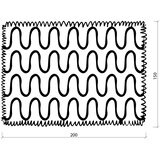 noo.ma Rdeča odeja 150x200 cm Swirl – | Shoptok.si