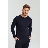 Legendww muska majica dugackih rukava u teget boji | ePonuda.com