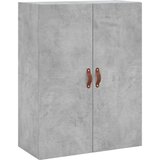 vidaXL Visoka komoda siva betona 69 5x34x180 cm od konstruiranog drva | shoptok.hr