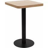 Bistro miza svetlo rjava 50x50 cm mediapan, (20711015)