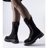 Gemre Black insulated ankle boots with decorative toe Bologna | Eponuda.ba