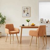vidaXL Trpezarijske stolice 2 pcs Bouclé Bež 59 x 57 x 85 cm | shoptok.hr
