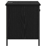 vidaXL Nočna omarica Črni hrast 40 x 42 x 50 cm Konstruiran les | Shoptok.si