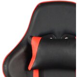 vidaXL Okretna igraća stolica crvena PVC | shoptok.hr