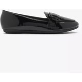 Resti Women's lacquered moccasins with ornament in black- Footwear | ePonuda.com