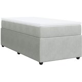 Box spring krevet s madracem svjetlosivi 80 x 200 cm baršunasti | shoptok.hr