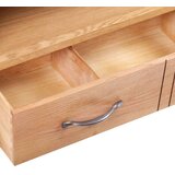 vidaXL TV omarica s predalom 88x42x46 cm trdna hrastovina, (20828518) | Shoptok.si