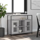 vidaXL Komoda siva sonoma 100x35x80 cm inženirski les | Shoptok.si
