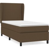  The Living Store Box spring postelja z vzmetnico temno rjava 100x200 cm blago - Box Spring Postelja, (21450122) | Shoptok.si