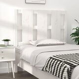 Maison Chic posteljno vzglavje - vzglavna omarica - nočna omarica belo 95,5x4x100 cm trdna borovina, (21705886) | Shoptok.si
