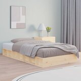 The Living Store Posteljni okvir 90x190 cm trdnega lesa - Posteljni Okvir, (21438845) | Shoptok.si