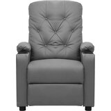  Naslonjač od umjetne kože sivi - Siva 1 | shoptok.hr