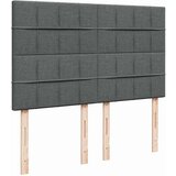 vidaXL Otomanski posteljni okvir z vzmetnico siv 140x190 cm blago | Shoptok.si