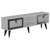 Hanah home tv polica lidya white silver