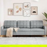 vidaXL Trosed svetlo siv 210 cm blago Cene