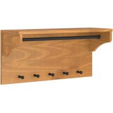  Zidna vješalica za kapute SANDNES 87x30x42 cm Masivno drvo bor | shoptok.hr