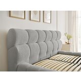 Bobochic Paris Svijetlo sivi tapecirani bračni krevet s prostorom za odlaganje s podnicom 160x200 cm Mont Blanc – | shoptok.hr
