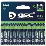 GSC Alkalna baterija EcoPlus LR03 ,AAA, 10 komada Cene