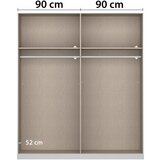 Rauch Möbel omara s klasičnimi vrati, bela, barve šampanjca | Shoptok.si