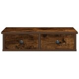  Zidna polica s ladicama dimljeni hrast 60x28x15 cm | Eponuda.com