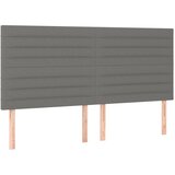 Maison Chic Posteljno vzglavje - Vzglavna omarica 4 kosa svetlo siv 90x5x78/88 cm blago, (22077767) Cene