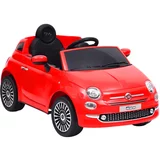  Otroški električni avtomobil Fiat 500 rdeč