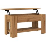 vidaXL Klubska mizica artisan hrast 101x49x52 cm inženirski les | Shoptok.si