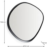 Kave Home Zidno ogledalo 67,5x74,5 cm Tebel – | shoptok.hr