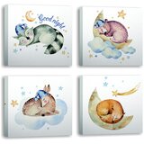 Wallity Slike v kompletu 4 ks 30x30 cm Good Night – Wallity Cene