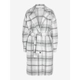 Noisy May Light gray ladies checkered coat Jonas - Ladies Cene