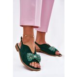 S. BARSKI Womens Sandals With Bow On Flat Heel S.Barski | Shoptok.si