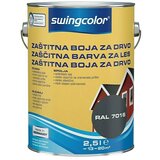 SWINGCOLOR Boja za zaštitu drveta (Antracit siva, 2,5 l, Svilenkasti sjaj, Na bazi akrilata) Cijene