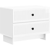  Noćni ormar s ladicama Bijela visokog sjaja 62 x 34,5 x 47,5 cm | shoptok.hr
