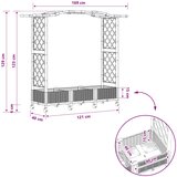  Povišeni krevet s mrežom i krovom Svjetlosiva 169 x 40 x 129 cm | Eponuda.com