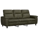  Set sofe 3 pcs Maslinasto zelena Umetnička suknja koža - Vojska zelena 1-sjedalo + 2-sjedalo (140 cm) + 3-sjedalo | shoptok.hr
