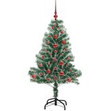  Umjetno Božićno Drvo s Snježnim Flokom i LED Svjetlom 120 cm | shoptok.hr
