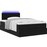  Otomanski krevet s madracem&LED crni 120x200cm baršunasti | shoptok.hr