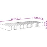  Madrac od pjene srednje mekani 90 x 200 cm | shoptok.hr