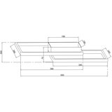  Ondaluce - LED prigušiva stropna svetiljka DOWEL LED/46W/230V 55x55 cm zlatna | Eponuda.com