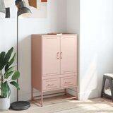 vidaXL Visoka omara roza 68x39x111,5 cm hladno valjano jeklo | Shoptok.si