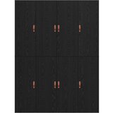  Postelja z dodatnim prostorom za shranjevanje Črna Oreh 150x200 cm | Shoptok.si