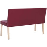  Klupa od umjetne kože 139,5 cm crvena boja vina | shoptok.hr