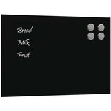 vidaXL Zidna magnetna ploča crna 40 x 30 cm od kaljenog stakla | shoptok.hr
