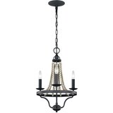 Elstead Lighting Elstead Feiss Nori Večkraki lestenec, temno obrabljen cink s sivo barvo naplavljenega lesa, (22099579) | Shoptok.si
